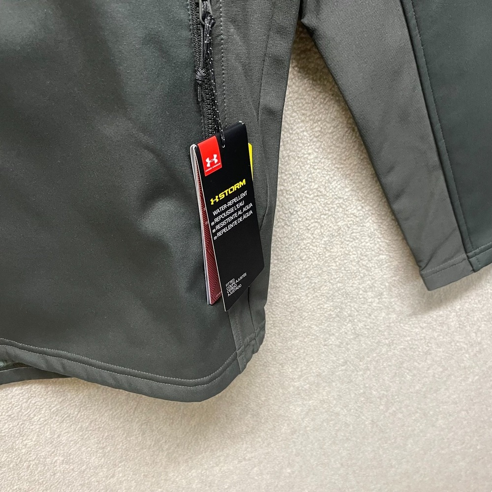 NWT Under Armour ColdGear Storm Mens Jacket Green Infrared Softshell Small - Picture 4 of 9